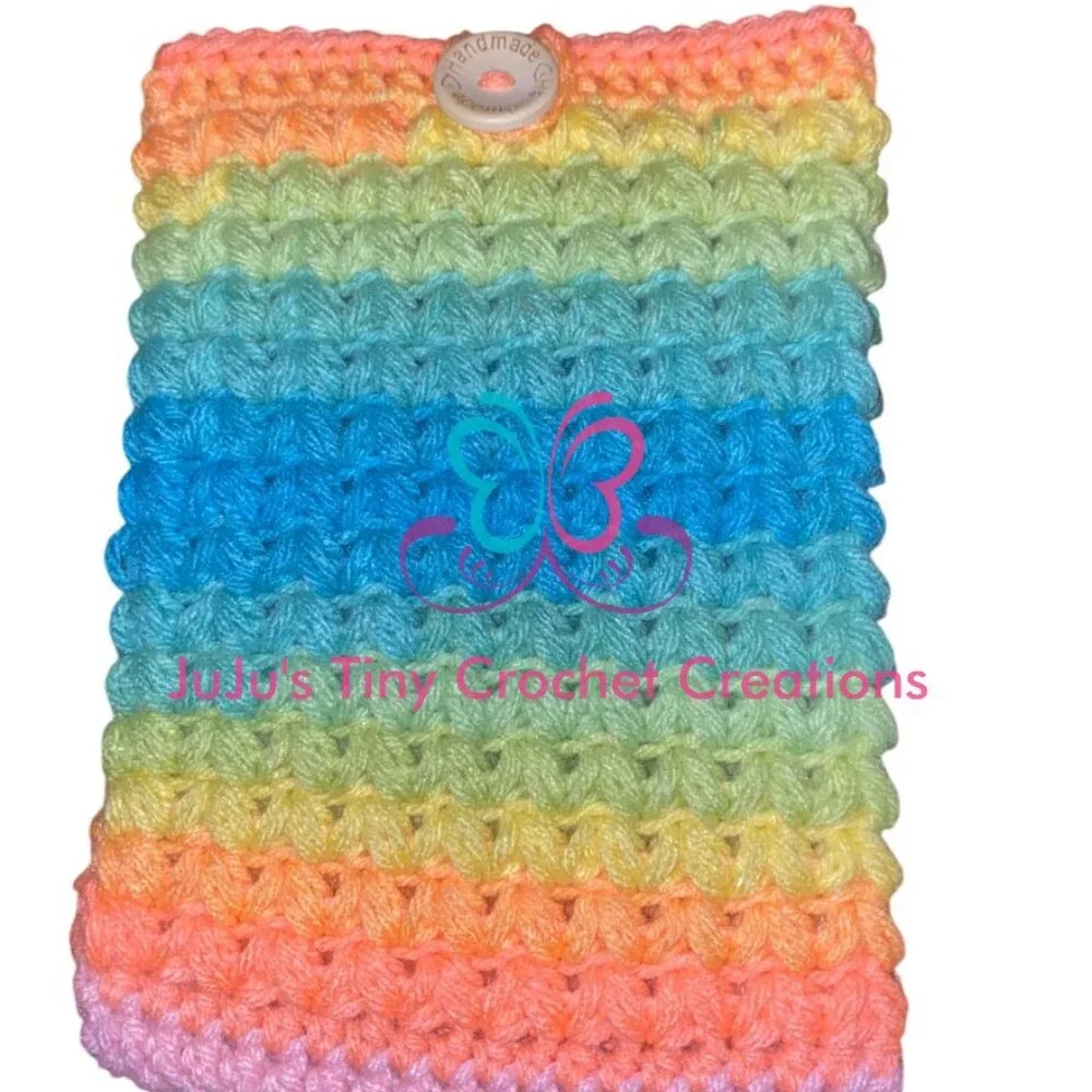 Kindle Paperwhite E-Reader Cover Sleeve - Nook - iPad - Neon Rainbow - Tablet